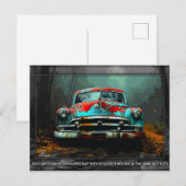 Postkarte Altes Auto (Vorne/Hinten)