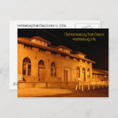 Postkarte Altes Hattiesburg Bahnhof Hattiesbur... (Vorne/Hinten)