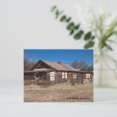 Postkarte: Altes Holzhaus Postkarte (Stehend Vorderseite)