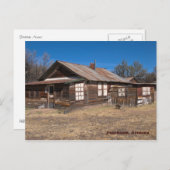Postkarte: Altes Holzhaus Postkarte (Vorne/Hinten)