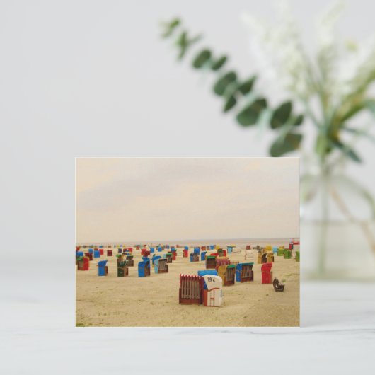 Postkarte am Strand (Stehend Vorderseite)