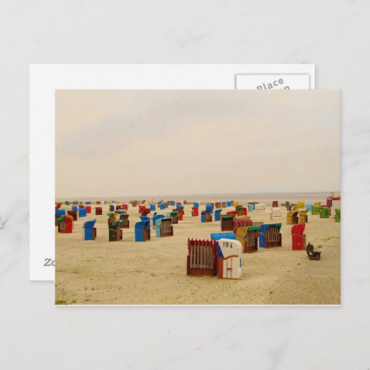 Postkarte am Strand (Vorne/Hinten)