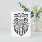Postkarte "American Motocycle" (Stehend Vorderseite)