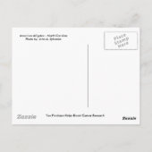 POSTKARTE amerikanischer Alligator - North (Rückseite)