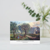 Postkarte - AMERIKANISCHES GEHÖFT: Herbst (Stehend Vorderseite)