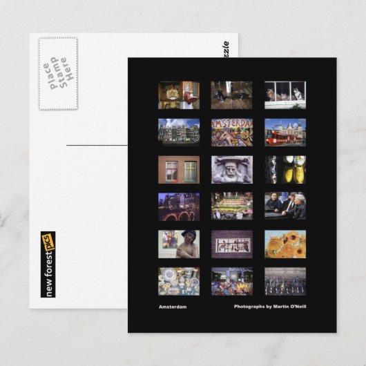 Postkarte Amsterdam (Vorne/Hinten)