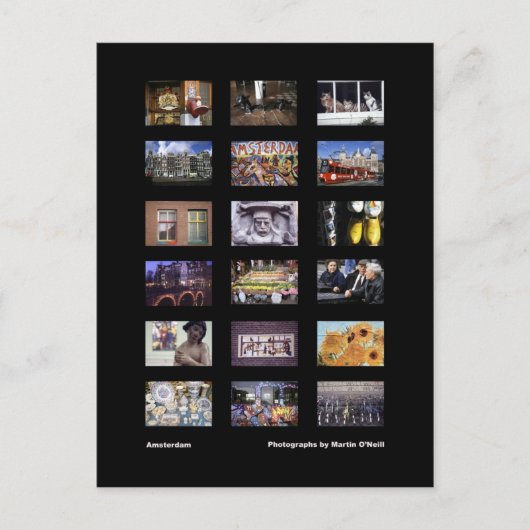 Postkarte Amsterdam (Vorderseite)