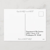 Postkarte an das Innenministerium (Rückseite)