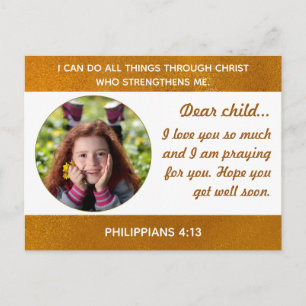 Postkarte an ein Kind im Krankenhaus