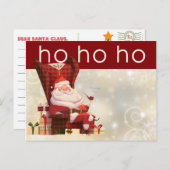 Postkarte an Santa-Ho HO (Vorne/Hinten)