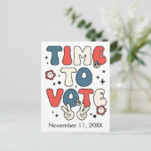 Postkarte an Wähler Zeit zur Abstimmung Erinnerung (Stehend Vorderseite)
