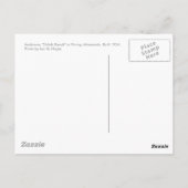 Postkarte, Anderson Stall Postkarte (Rückseite)