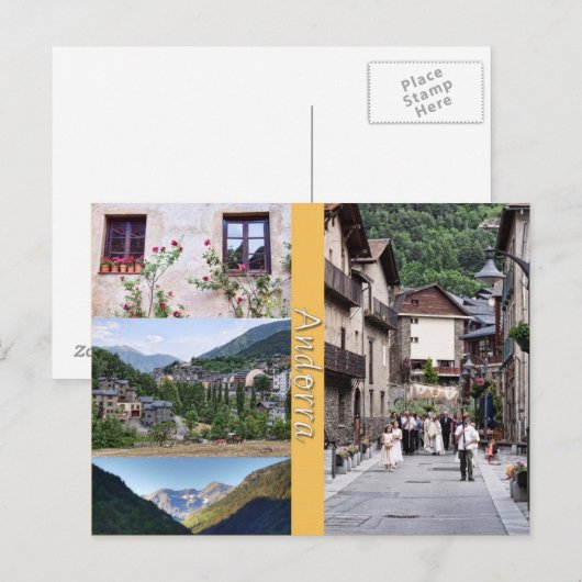 Postkarte Andorra (Vorne/Hinten)