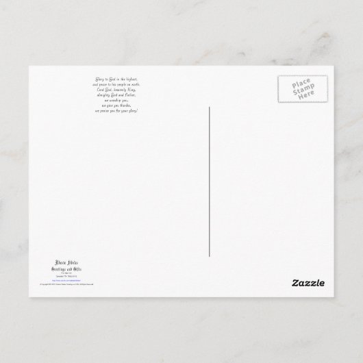 Postkarte (Angebot): Gloria (Rückseite)