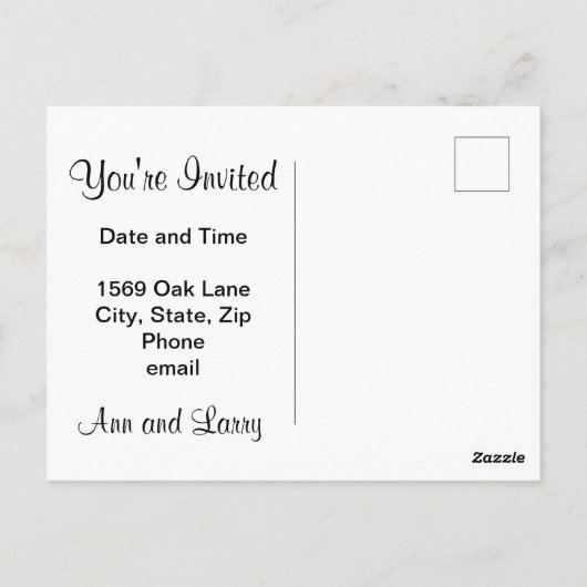 Postkarte anpassen (Rückseite)