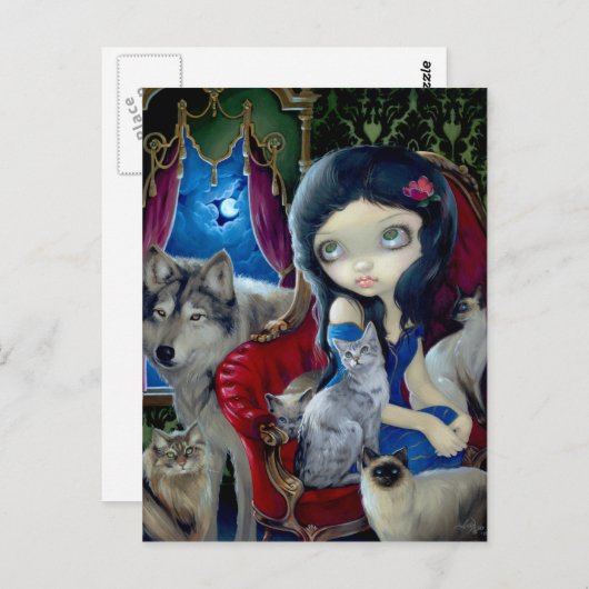 Postkarte "Anruf der Nacht" (Vorne/Hinten)