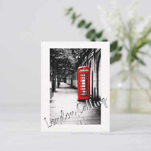 Postkarte - Anruf in London (Stehend Vorderseite)