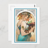 Postkarte - Ansammlung Obst (Vorne/Hinten)