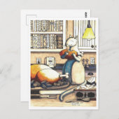 Postkarte: Antik in der Küche Postkarte (Vorne/Hinten)