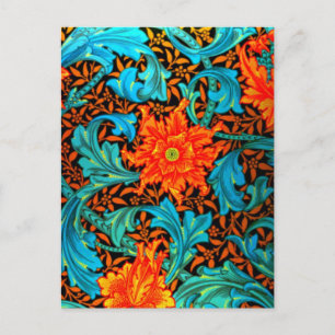 Postkarte-Antike Stoffe/Mode-William Morris 12 Postkarte