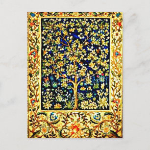 Postkarte-Antike Stoffe/Mode-William Morris 9 Postkarte