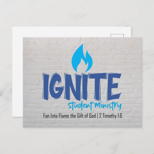 Postkarte anzünden (Vorne/Hinten)