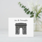 Postkarte: Arc de Triomphe Postkarte (Stehend Vorderseite)
