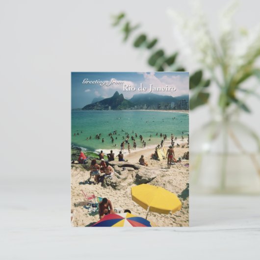Postkarte "Arpoador Beach, Rio de Janeiro" (Stehend Vorderseite)