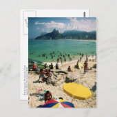 Postkarte "Arpoador Beach, Rio de Janeiro" (Vorne/Hinten)