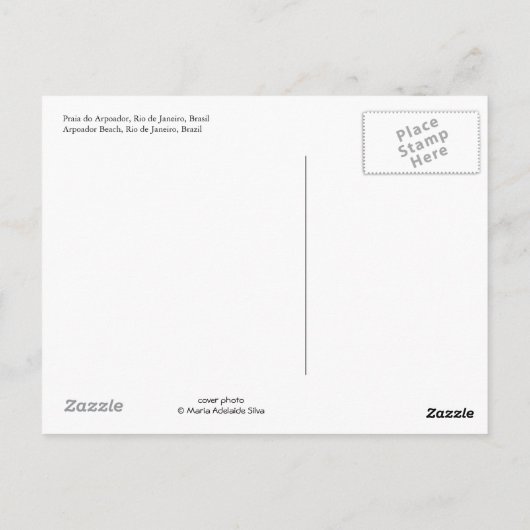 Postkarte "Arpoador Beach, Rio de Janeiro" (Rückseite)