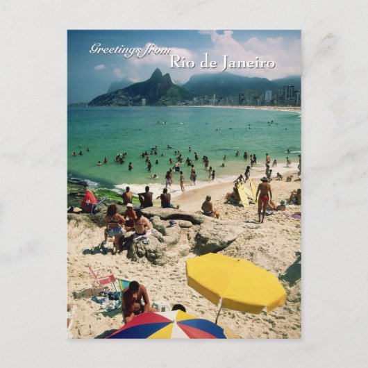 Postkarte "Arpoador Beach, Rio de Janeiro" (Vorderseite)