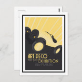 Postkarte - Art Deco Design Museum Ausstellung (Vorne/Hinten)