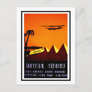 Postkarte - Art Deco Imperial Airways