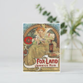 Postkarte - Art Nouveau Jamicce Rum (Stehend Vorderseite)