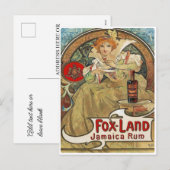 Postkarte - Art Nouveau Jamicce Rum (Vorne/Hinten)