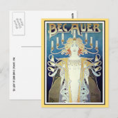 Postkarte: Art Nouveau - Privat Livemont Postkarte (Vorne/Hinten)