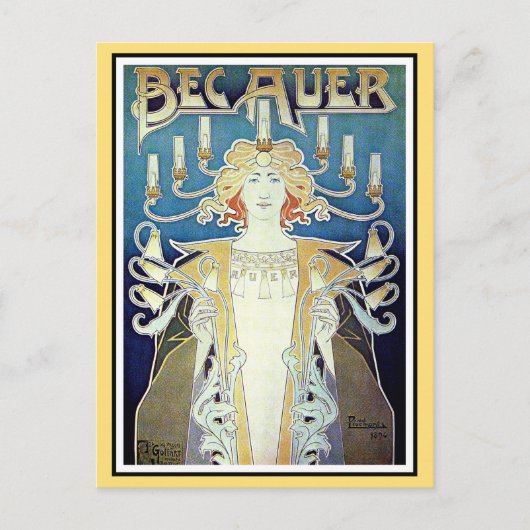 Postkarte: Art Nouveau - Privat Livemont Postkarte (Vorderseite)