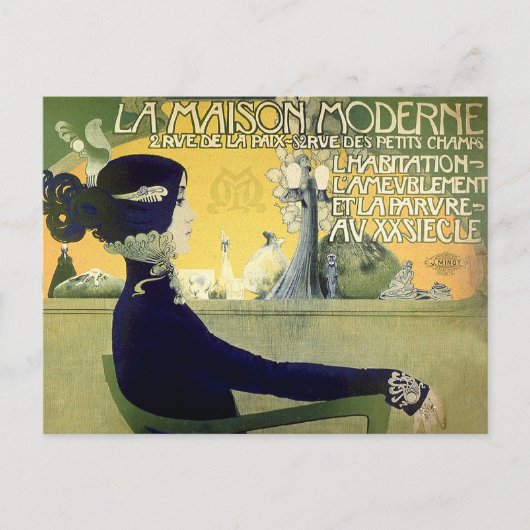 Postkarte: Art Nouveau - Privat-Livemont Postkarte (Vorderseite)