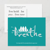 Postkarte atmen (Vorne/Hinten)