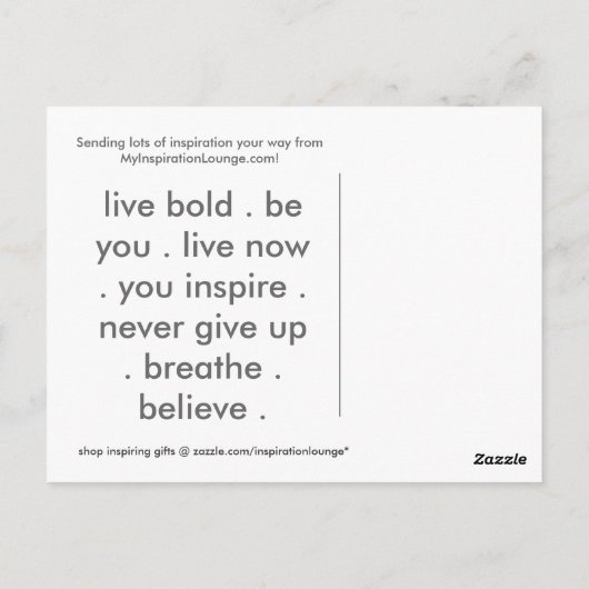 Postkarte atmen (Rückseite)