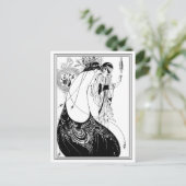 Postkarte: Aubrey Beardsley - The Peacock Skirt Postkarte (Stehend Vorderseite)