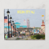 Postkarte auf der Promenade in Ocean City, New Jer (Vorderseite)