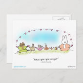 Postkarte auf der Schenkung (Vorne/Hinten)