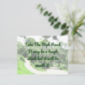 Postkarte auf hoher Straße Motivierend (Stehend Vorderseite)