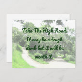 Postkarte auf hoher Straße Motivierend (Vorne/Hinten)