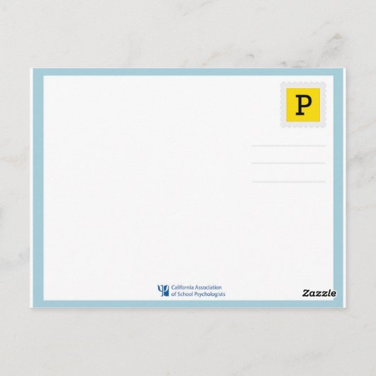 Postkarte aufklingen (Rückseite)