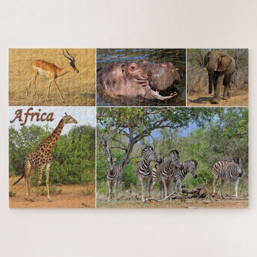 Postkarte aus Afrika Puzzle (Horizontal)