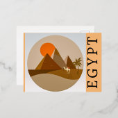 Postkarte aus Ägypten (Vorderseite/Rückseite)