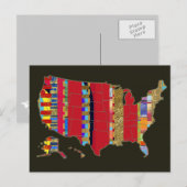 Postkarte aus Amerika (Vorne/Hinten)