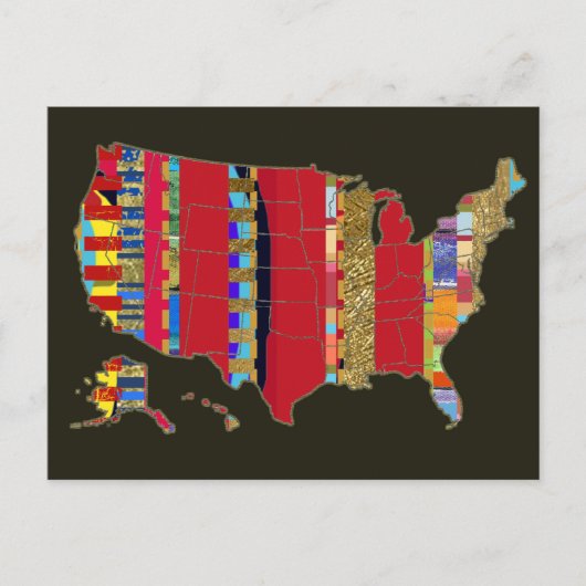 Postkarte aus Amerika (Vorderseite)